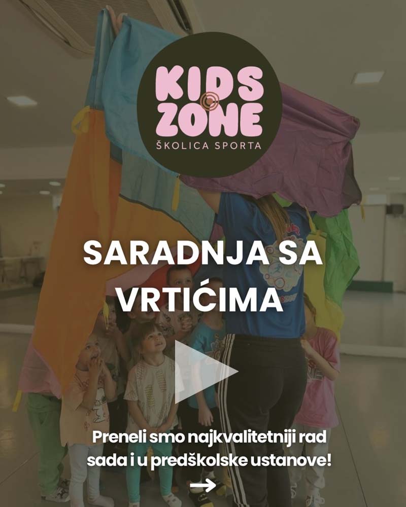 Školica sporta Kids Zone na Instagramu